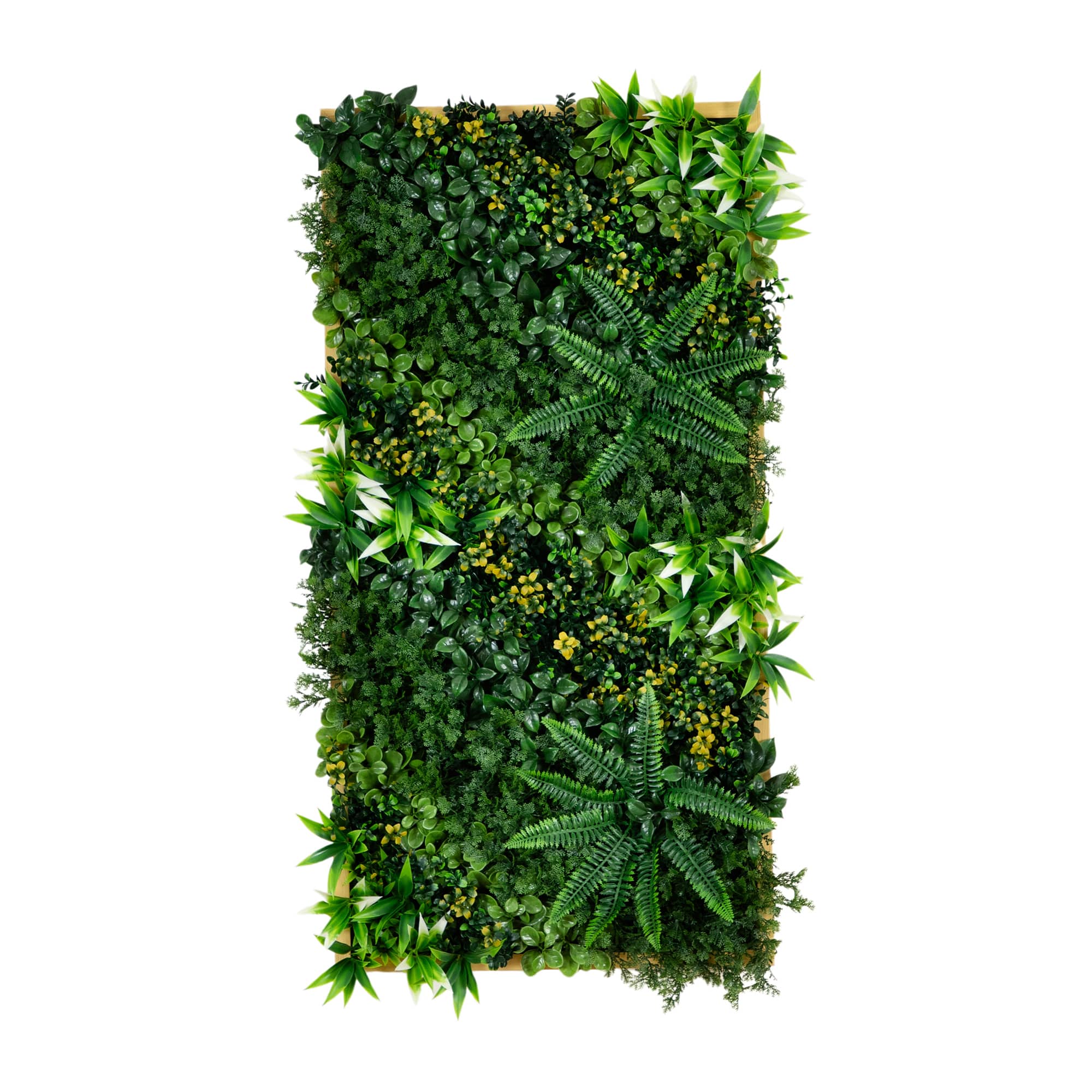 20" x 40" Framed Hawaiian Islands Artificial Living Wall Art Panel